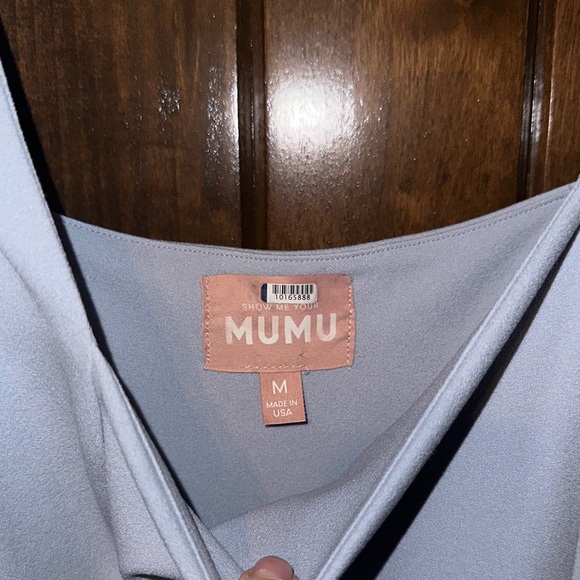 Show Me Your MuMu Elegant Steel Blue Paris Gown - Picture 2 of 6